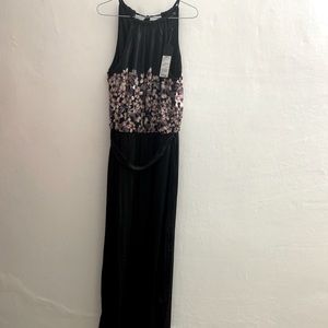 ONLY Halter Slit Black Evening Gown (Unused)